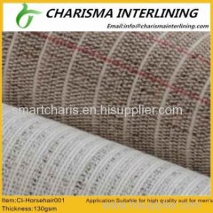 New hot hot Sell horsehair interlining for suit and coat Horsehair001