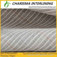 New hot hot Sell horsehair interlining for suit and coat Horsehair001