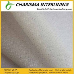 Super white spandex elastic interlining 254A