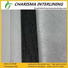 polyester interlining t shirt fabric elastic interlining 254B