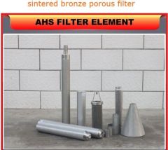 AHS-Sinter-904 high filtration efficiency/cost effective sintered brass muffler