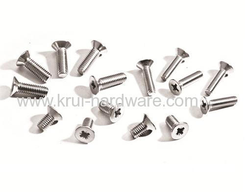 Cross recessed countersunk head screw