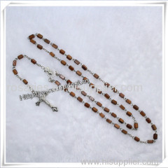 Wooden Rosary Bead Necklace/Wooden Beads Rosary Bracelet/Wooden Rosary Necklaces (IO-cr013)