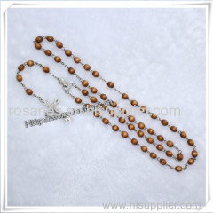 Wooden Rosary Bead Necklace/Wooden Beads Rosary Bracelet/Wooden Rosary Necklaces (IO-cr013)