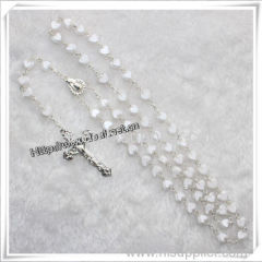 Rosaries. Multicolor Plastic Bead Rosary. Plastic Beads Rhinestone Chain Rosary Necklace (IO-cr282)