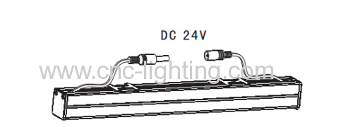 6W/ 12W/ 24W Touch Dimming LED Linear light with 2835 SMD LED