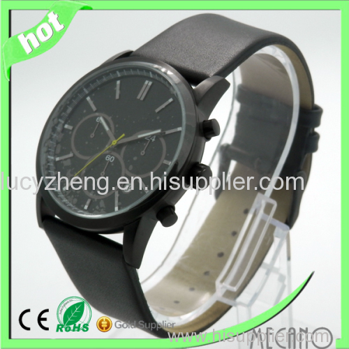 2015 Best sale black watch stainless steel watch men watch