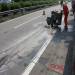 How to patch concrete cracks in national road