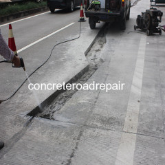 Treatment for concrete crack in national road by high strength concrete additives