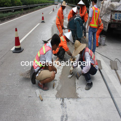 Treatment for concrete crack in national road by high strength concrete additives