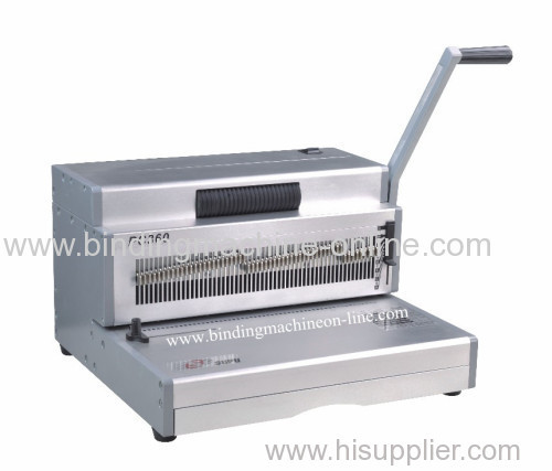 Professional manual punching and electric coil spiral binding machine