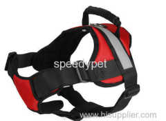 Durable reflective band dog harness