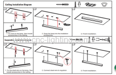 18W 24W 36W Linear LED Light Fitting (Suspending or surface mounting)