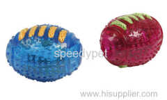 Soft Rubber Chew TPR ball toys with rope