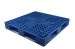 Grid Double Deck Plastic Pallet blue color