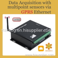 Data Acquisition with multipoint sensors via GPRS Ethernet