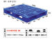 Steel reinforced plastic pallet