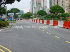 2 Meter Long Rotational Molding Plastic PE Traffic Barrier