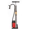 High pressure bike floor pump with pressure gauge hose