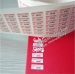 tamper proof breakable red printed warranty void if broken label with numbers