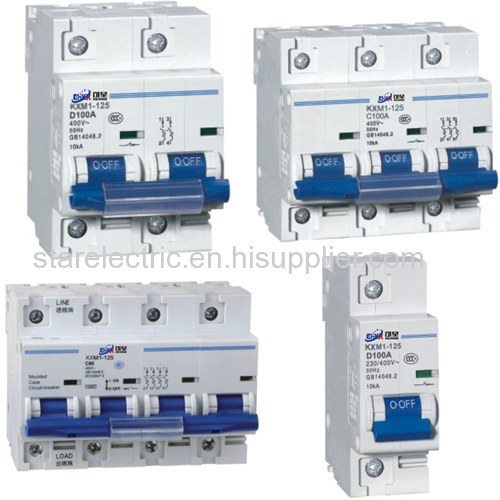 KXM1-125 miniature circuit breaker MCCB MCB 1P-2P-3P-4P 1A to 63A