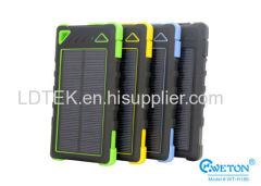 8000 mAh Solar Power Bank Dual USB Suitable For iPhone 6 And Other Smartphones