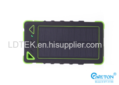 8000 mAh Solar Power Bank Dual USB Suitable For iPhone 6 And Other Smartphones