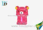 Cartoon Bear LED LCD Dual USB 5200mAh Mobile Rechargeable Portable Power Bank