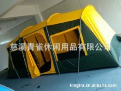 Outdoor camping tent Two rooms one hall 2 air holes
