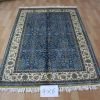 4x6ft Sea Blue Handmade Carpet Supplier Qualified Bosi Hand Made Rug