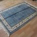 4x6ft Sea Blue Handmade Carpet Supplier Qualified Bosi Hand Made Rug