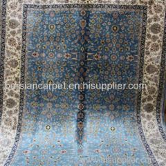 4x6ft Sea Blue Handmade Carpet Supplier Qualified Bosi Hand Made Rug