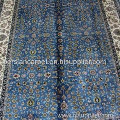 4x6ft Sea Blue Handmade Carpet Supplier Qualified Bosi Hand Made Rug