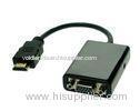 Fast 190mA Metal HDMI to VGA Cable AUDIO VIDEO Convertor ESD 8KV