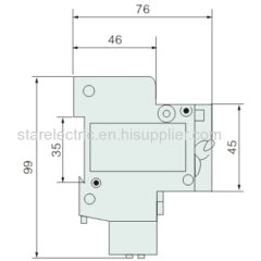 KXM1LE-63 residual current operation miniature circuit breaker MCCB MCB 1P-2P-3P-4P 3A to 63A