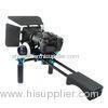 Small Black Camera Shoulder Rig Video Double-Handle system Compatible With 15mm Rod