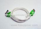 100cm USB Data Transfer Shining Cable with Green Light for iPhone4 4S / iPad1 / iPad2