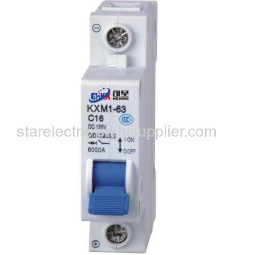 KXM1Z-63 direct current(DC) miniature circuit breaker MCCB MCB 1P-2P-3P-4P 3A to 63A