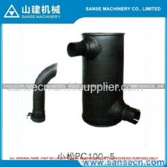 PC100-5 muffler use excavator