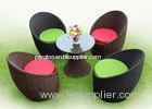 Fashion Indoor Round Rattan Table And Chairs for Beauty Saloon