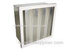 Mini Pleated 5V Bank HEPA Air Filter With One Side Flange H14