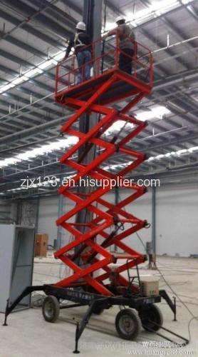 SJY hydraulic mobile scissor lift with different working capacity
