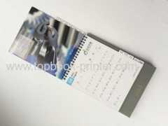 High-grade spiral plastic coil binding desk calendar printing or binding on demands