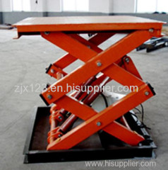 stationary scissor hydraulic lifting