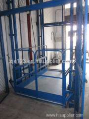 Guide hydraulic lift platform