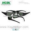 Stylish Small Black Frame Visual Reald 3D Glasses For 3D Format Film Movie