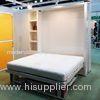 Space Saving Glossy White Color Murphy Wall Bed With Bookshelf and Table