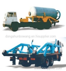 the oilfield tank-carrying truck