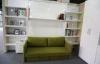 Modern Functional Sofa Murphy Wall Bed With Bookshelf For Living Room