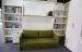 Modern Functional Sofa Murphy Wall Bed With Bookshelf For Living Room